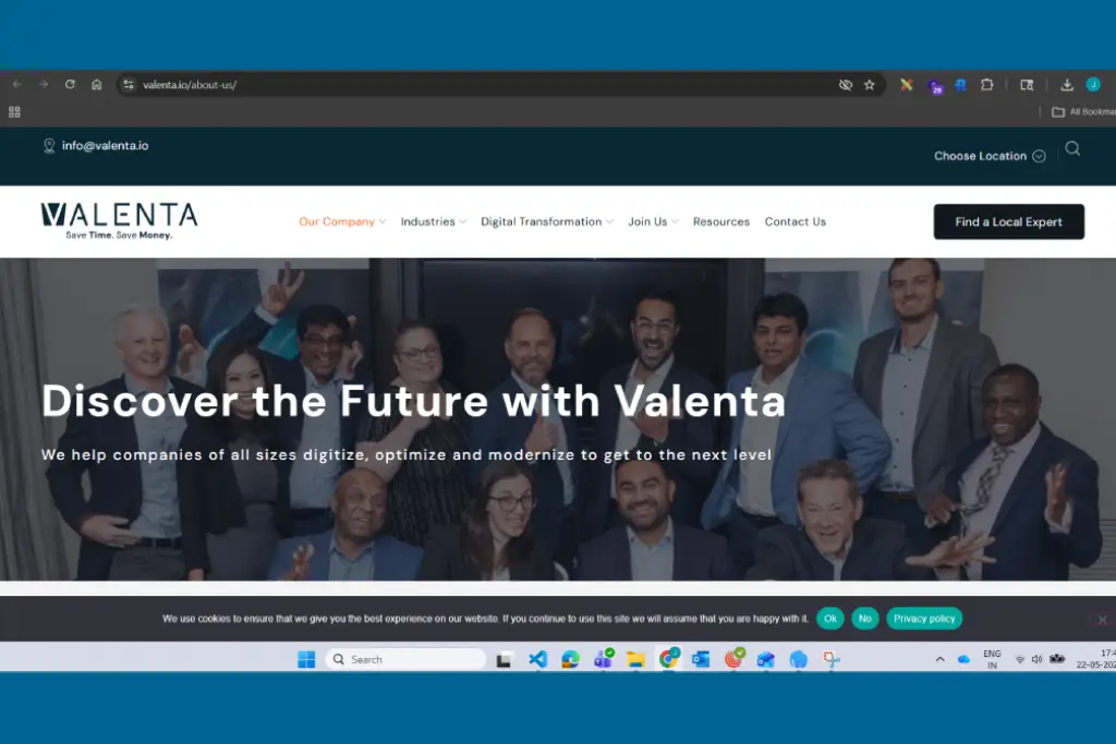 Valenta AI Website